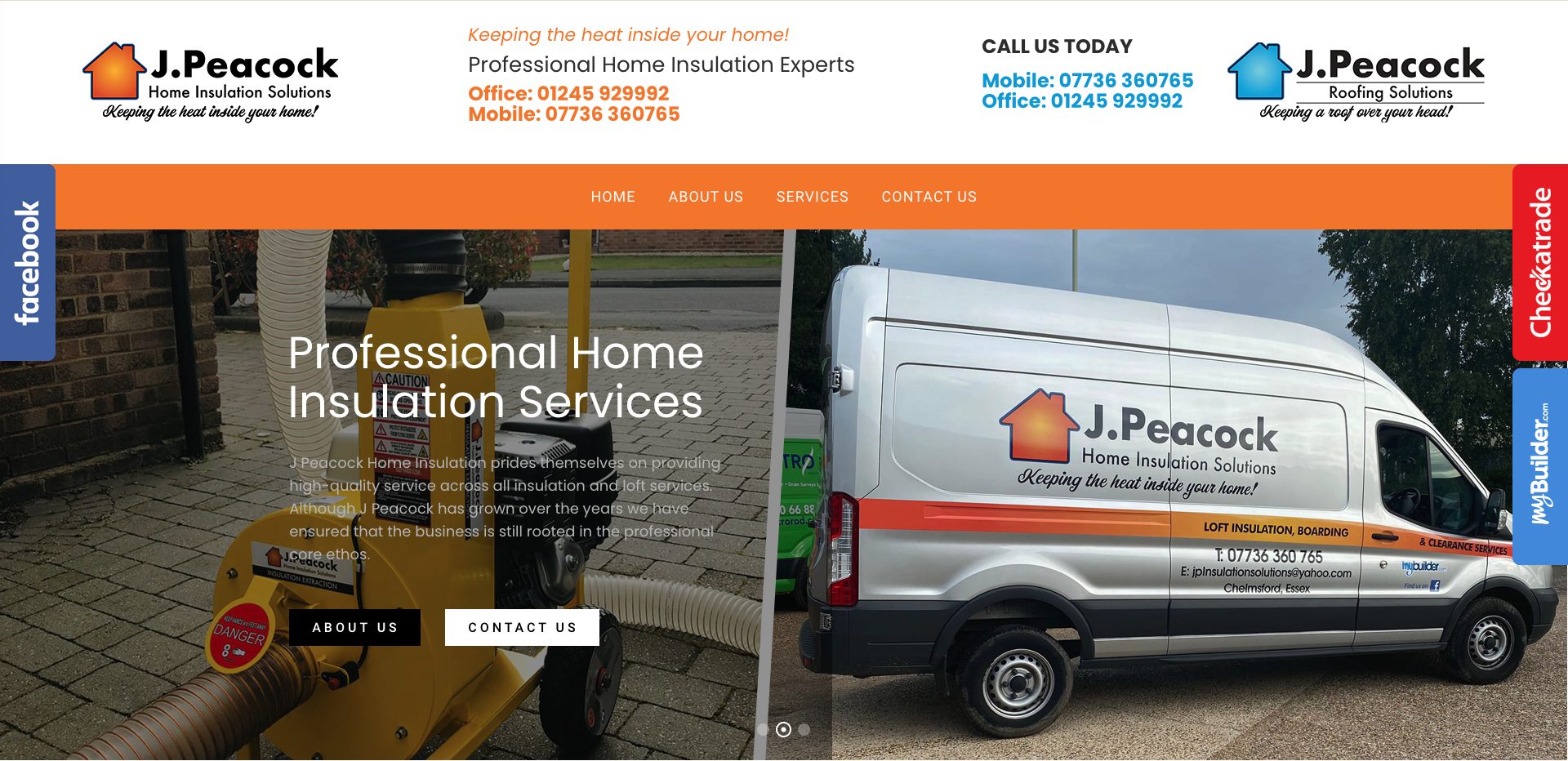 J Peacock Case Study Website